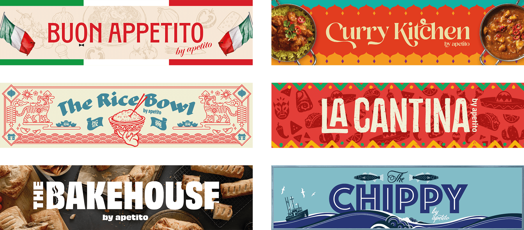 1 tasty servery 6 culinary themes