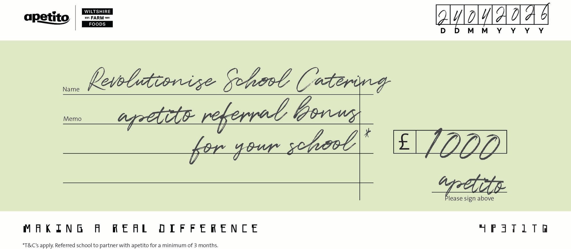 Email Design - Referral Poster Cheque