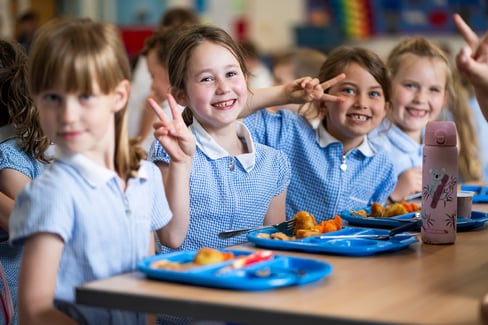 primary school kids group photo