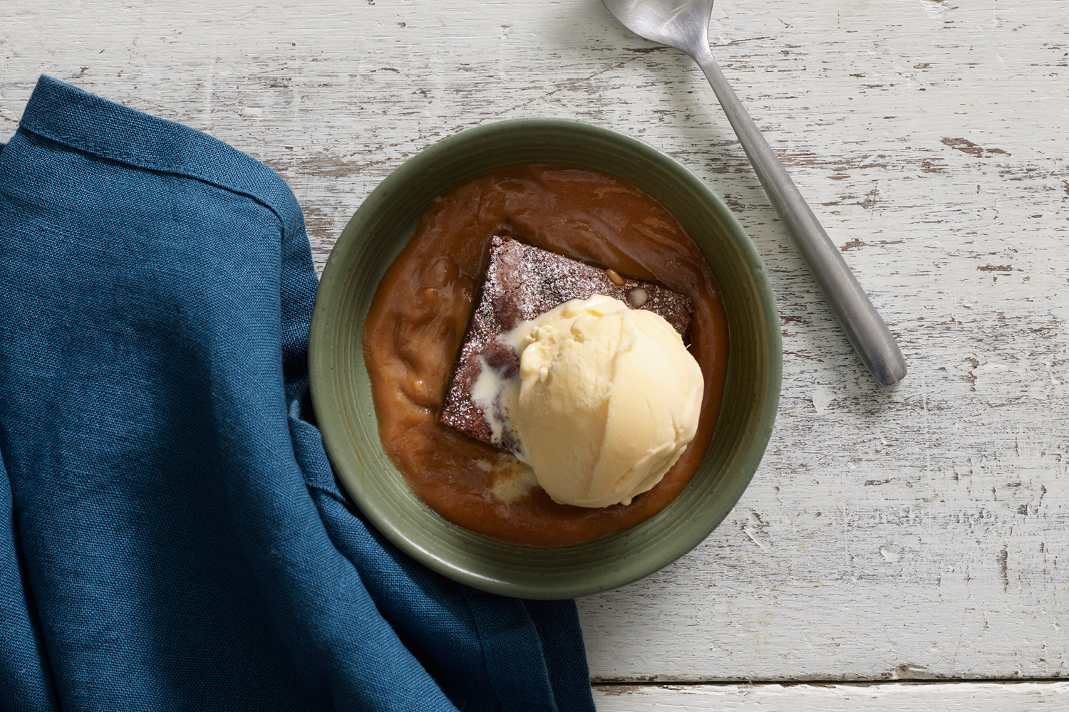 Brownie with salted caramel