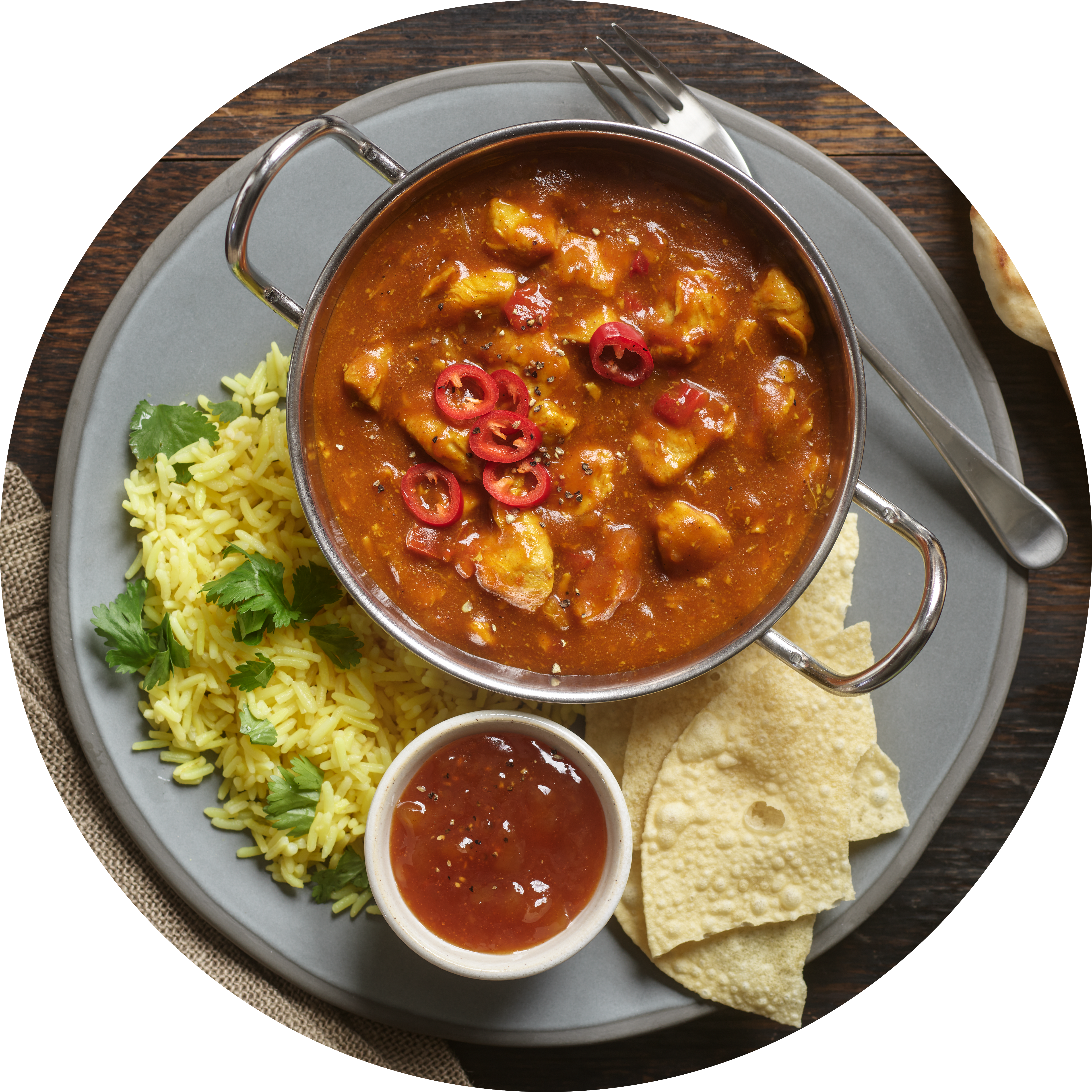 chicken curry meal