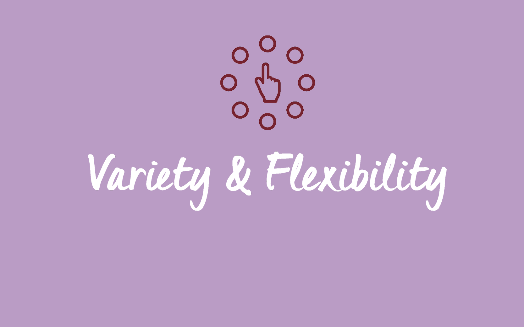 Variety and flexibility of school meals